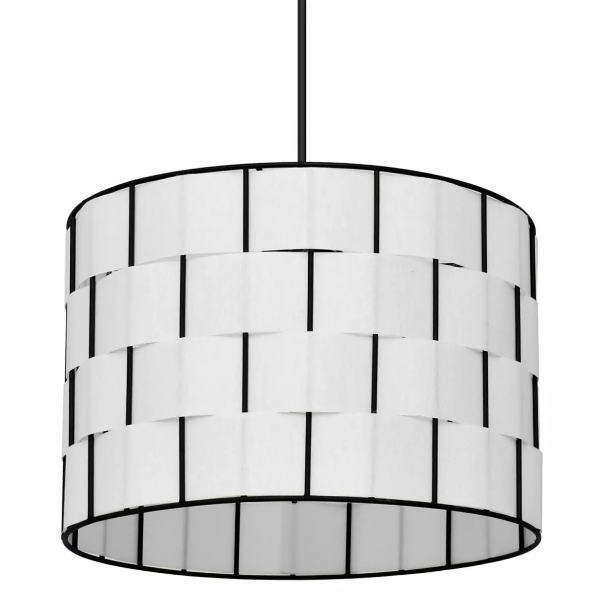 suspension_atlanta_blanc___cm_textile_e_3.webp Best Sale HELAM Suspension Atlanta, blanc, Ø 30 cm, textile, E27