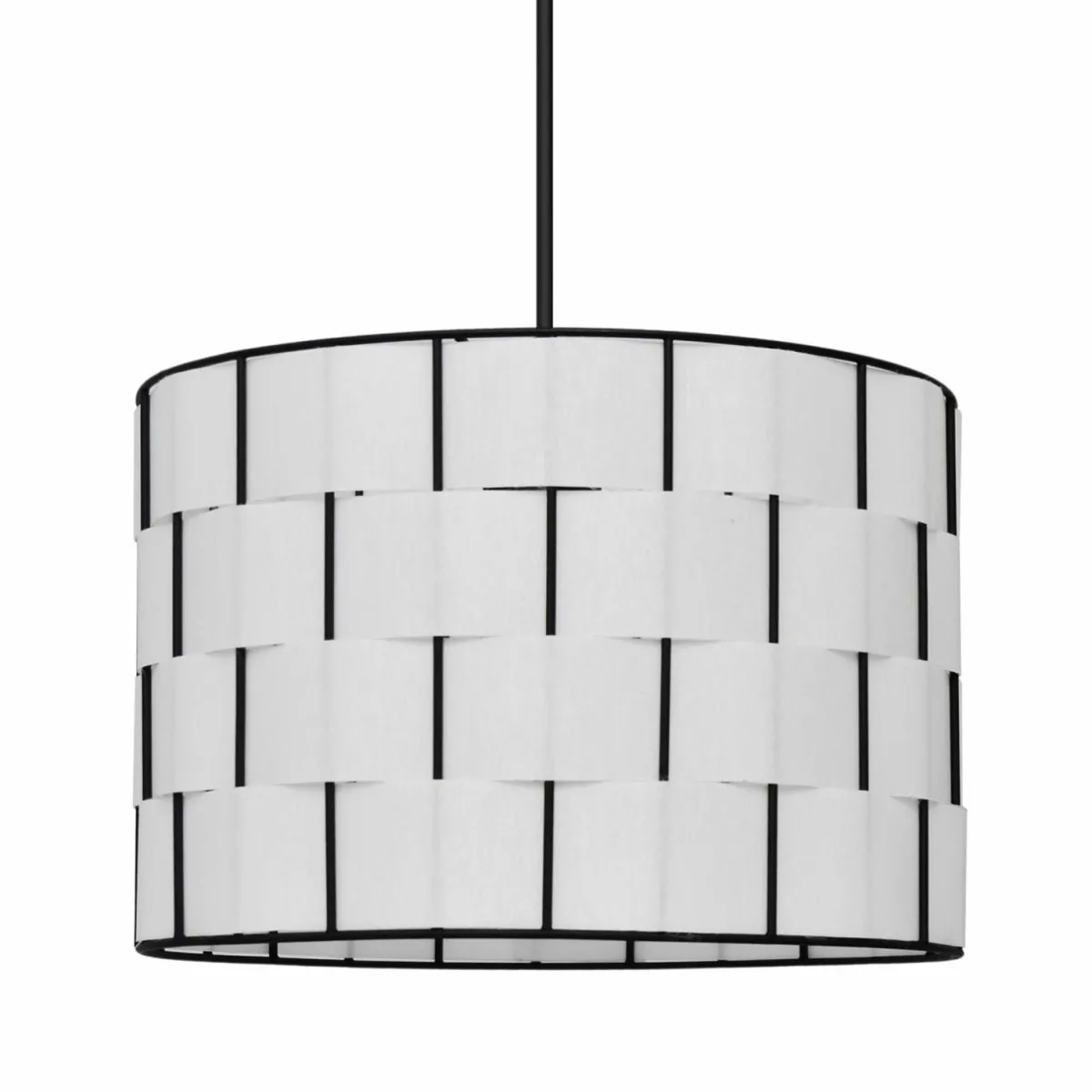 suspension_atlanta_blanc___cm_textile_e_4.webp Best Sale HELAM Suspension Atlanta, blanc, Ø 30 cm, textile, E27