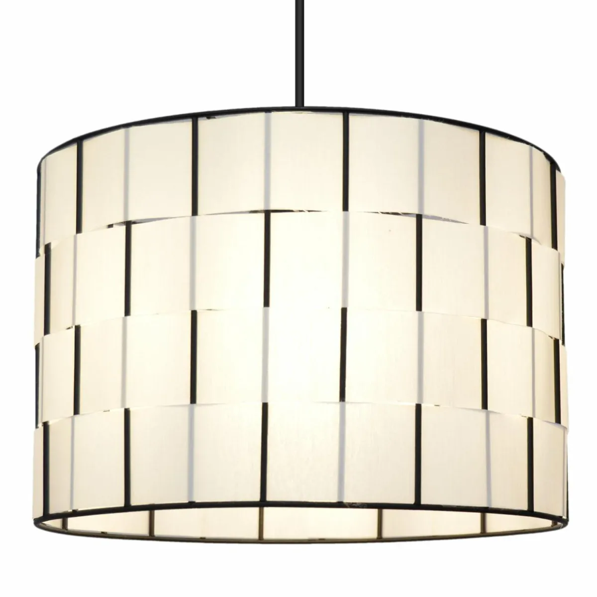 suspension_atlanta_blanc___cm_textile_e_5.webp Best Sale HELAM Suspension Atlanta, blanc, Ø 30 cm, textile, E27