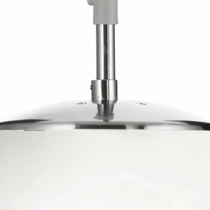 Hot Searchlight Suspension Atom, blanc opalin, verre, Ø 30 cm, E27