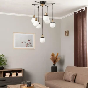 Hot Avonni Suspension AV-1838-7BSY, à 7 lampes