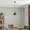 Hot Avonni Suspension AV-5064-1BSY, abat-jour métal et verre