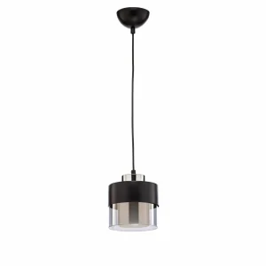 Store Avonni Suspension AV-4288-1BSY en métal et verre