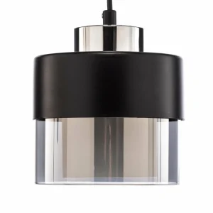 Store Avonni Suspension AV-4288-1BSY en métal et verre