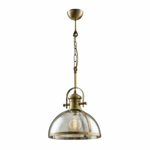 Cheap Avonni Suspension AV-5063-1E avec abat-jour verre, dorée