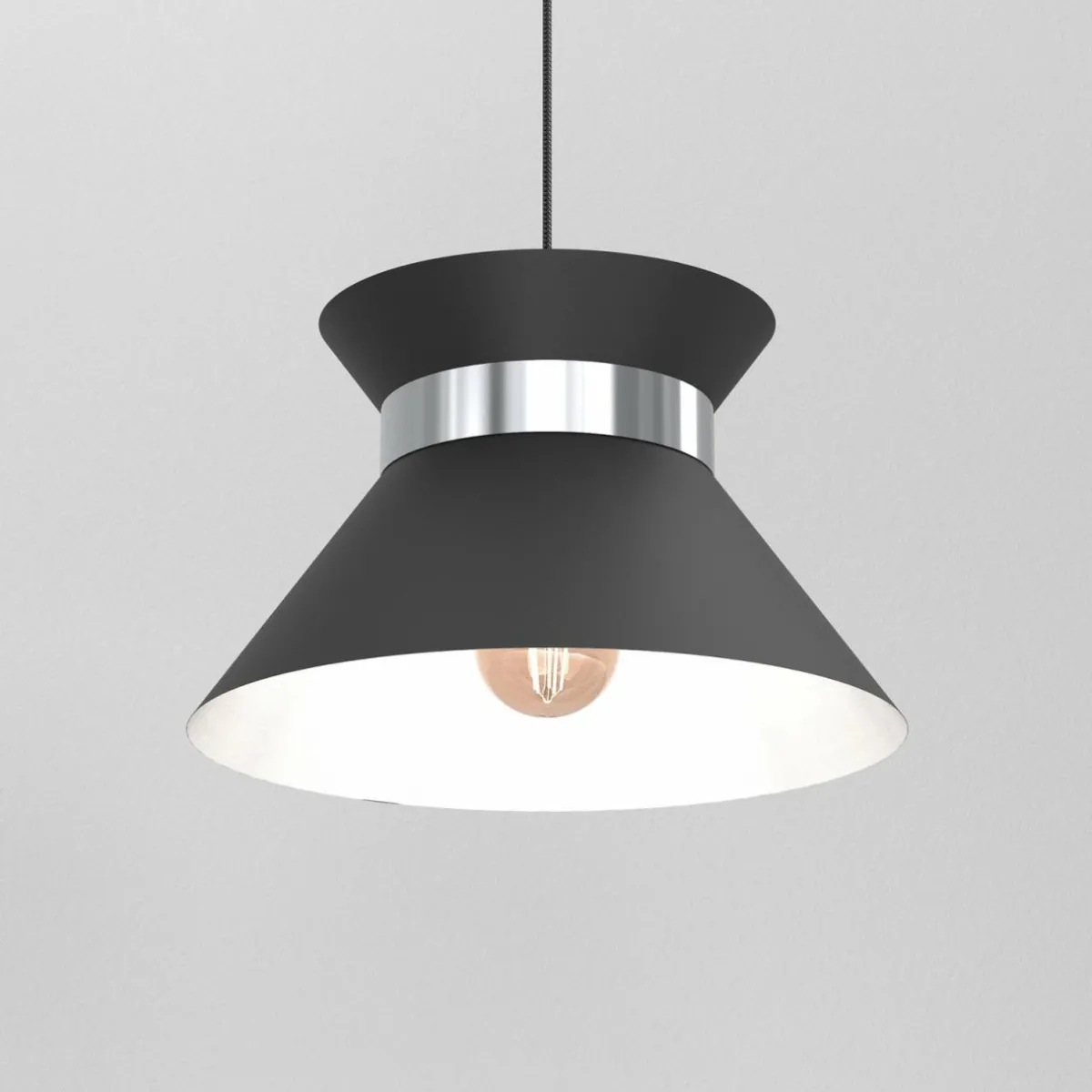 suspension_avery_abatjour_mtal_anthracitenickel_1.webp Cheap Luminex Suspension Avery abat-jour métal anthracite/nickel