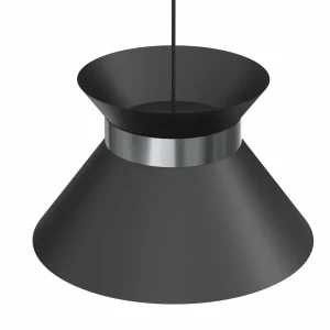 Cheap Luminex Suspension Avery abat-jour métal anthracite/nickel