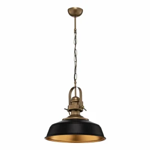 Shop Avonni Suspension AV-4106-M32-BSY, abat-jour noir