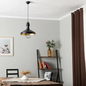 Outlet Avonni Suspension AV-4106-M25-BSY avec abat-jour cage
