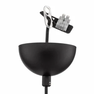 Store Avonni Suspension AV-4100-M5-BSY en noir, intérieur blanc