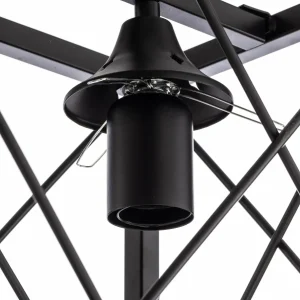 Outlet Avonni Suspension AV-1732-4Y-BSY noire, à 4 lampes