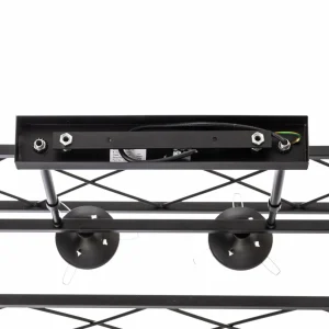 Outlet Avonni Suspension AV-1732-4Y-BSY noire, à 4 lampes