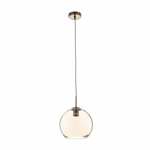 Best Sale Searchlight Suspension Balls avec verre de lampe ambré 25 cm