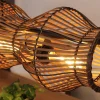 Online Eco-Light Suspension Bamboo, marron, à 4 lampes