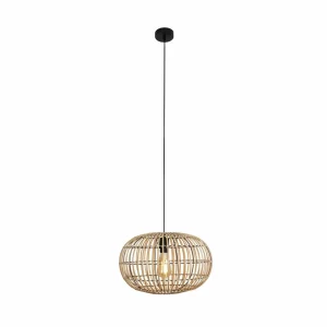 Store Eco-Light Suspension Bamboo, naturel, hauteur 25 cm, Ø 40 cm