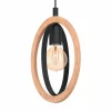 Store EGLO Suspension Basildon en bois/acier, à 1 lampe