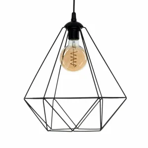 Cheap Eko-Light Suspension Basket, noire, à une lampe