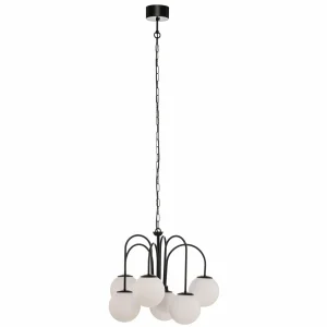 Cheap Luminex Suspension Berlin à 6 lampes noir