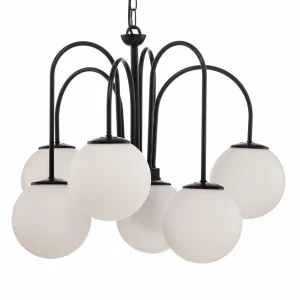 Cheap Luminex Suspension Berlin à 6 lampes noir