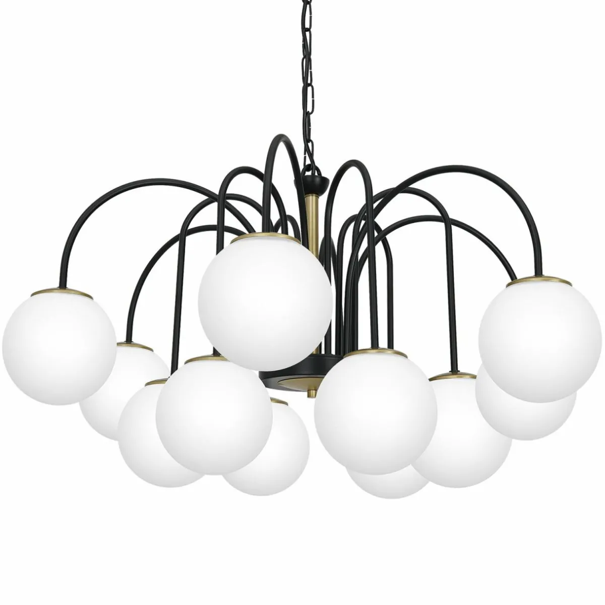 suspension_berlin___lampes_noirlaiton_0.webp Online Luminex Suspension Berlin à 12 lampes noir/laiton