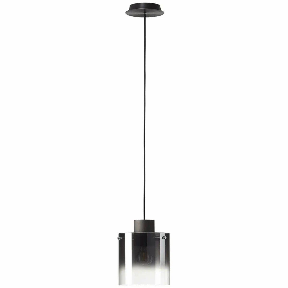 suspension_beth__abatjour_verre_fum___lampe_1.webp Best Brilliant Suspension Beth à abat-jour verre fumé, à 1 lampe