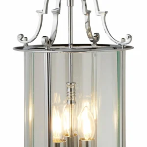 Shop Searchlight Suspension Bevelled Lantern, verre, chromée
