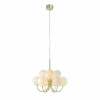 Hot Markslöjd Suspension Bianco, 9 lampes, or/blanc, verre, G9