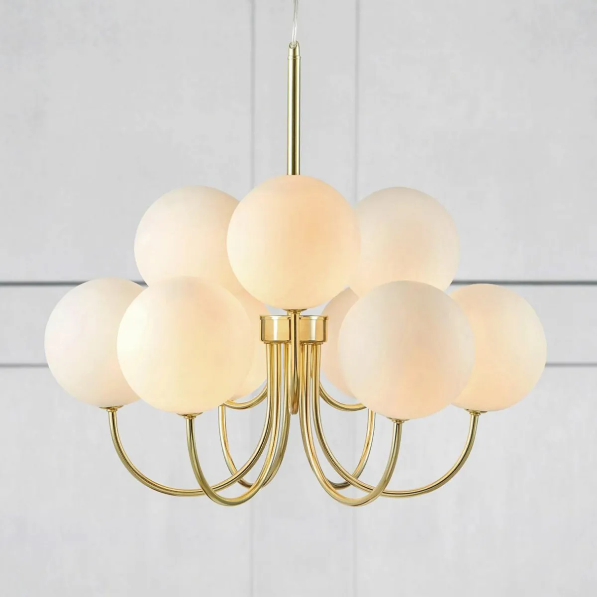suspension_bianco__lampes_orblanc_verre_g_1.webp Hot Markslöjd Suspension Bianco, 9 lampes, or/blanc, verre, G9