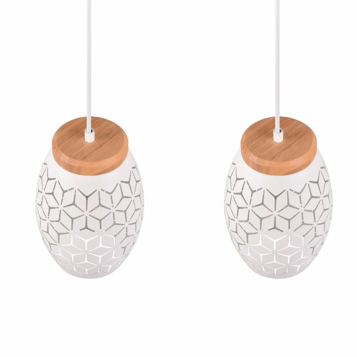 suspension_bidar_longueur__cm_blanc_mat__lampes_mtal_2.webp Shop Reality Leuchten Suspension Bidar, longueur 71 cm, blanc mat, 3 lampes, métal