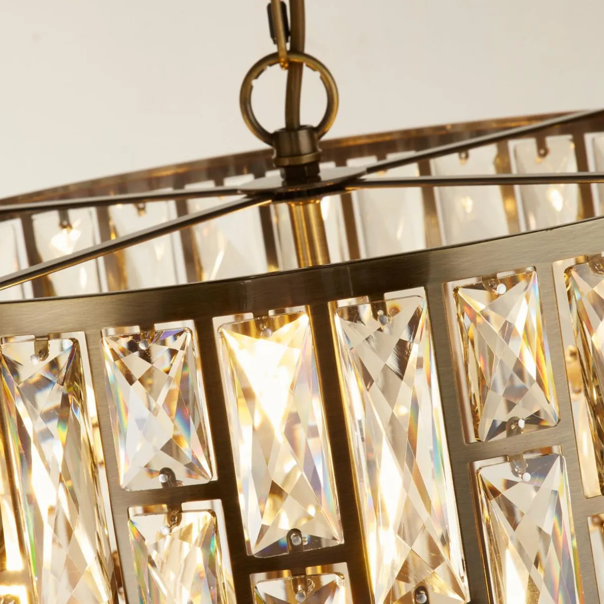 suspension_bijou__lampes_laiton_verre_cristal_0.webp Flash Sale Searchlight Suspension Bijou, 5 lampes, laiton, verre cristal