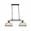 Outlet Searchlight Suspension Bistro à 2 lampes, noire