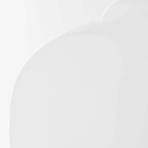 Cheap Brilliant Suspension Blop en verre, blanche