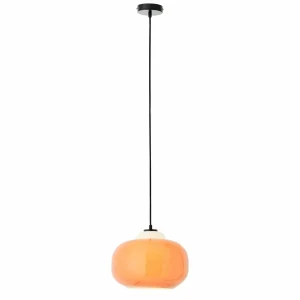 Discount Brilliant Suspension Blop en verre, orange