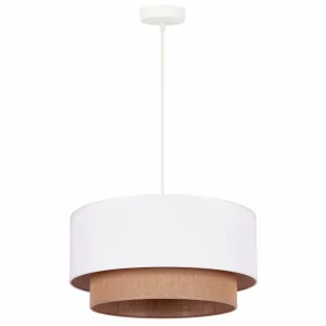 Clearance Duolla Suspension Boho Ø 45 cm 1 lampe blanche/jute