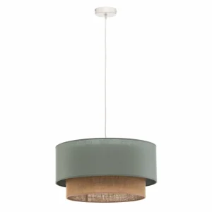 Best Sale Duolla Suspension Boho Ø 45 cm 1 lampe vert sauge/jute
