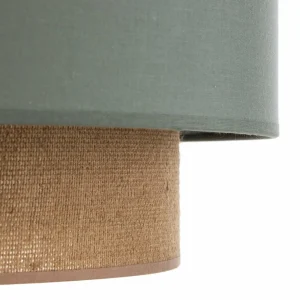 Best Sale Duolla Suspension Boho Ø 45 cm 1 lampe vert sauge/jute