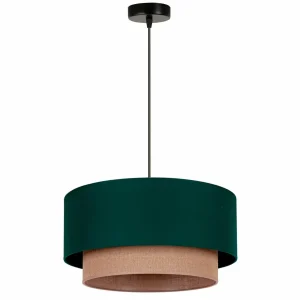 Cheap Duolla Suspension Boho Ø 45 cm 1 lampe verte/jute