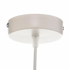Outlet Duolla Suspension Boho Ø 45 cm 1 lampe crème blanc/rotin