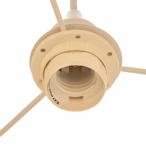 Outlet Duolla Suspension Boho Ø 45 cm 1 lampe crème blanc/rotin
