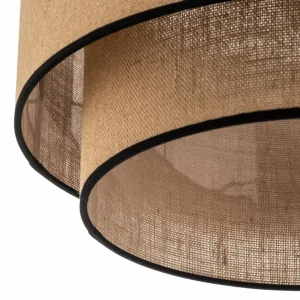 Online Duolla Suspension Boho jute & black Ø45cm 1 lampe