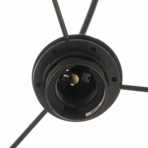 Online Duolla Suspension Boho jute & black Ø45cm 1 lampe