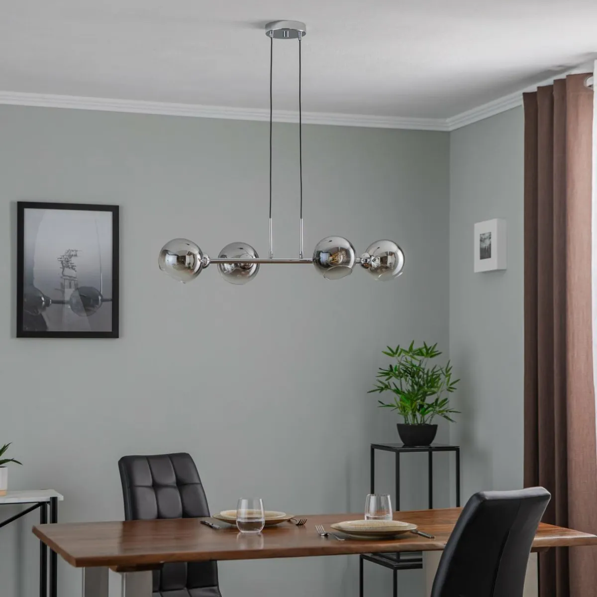 suspension_bolet_linaire_chrome___lampes_0.webp Cheap Lucea Suspension Bolet, linéaire, chromée, à 4 lampes