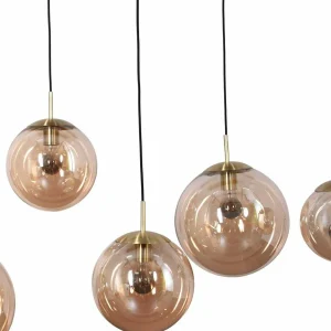 Outlet Steinhauer Suspension Bollique, 6 lampes, laiton