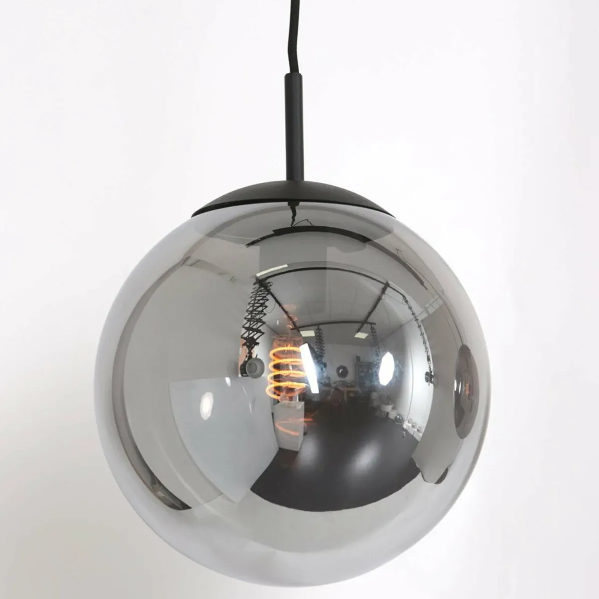 suspension_bollique__lampes_longue_noire_verre_0.webp Cheap Steinhauer Suspension Bollique, 3 lampes, longue, noire, verre
