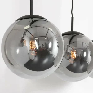 Cheap Steinhauer Suspension Bollique, 3 lampes, longue, noire, verre