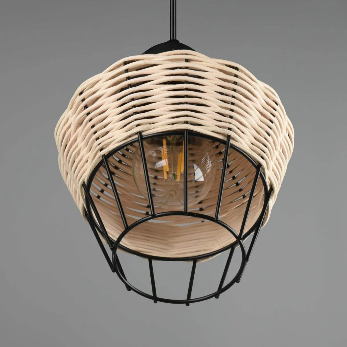 suspension_borka___lampe___cm_nature_1.webp Outlet Reality Leuchten Suspension Borka, à 1 lampe, Ø 17,5 cm, Nature