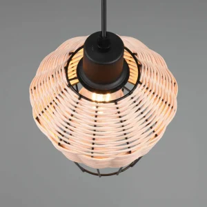 Outlet Reality Leuchten Suspension Borka, à 1 lampe, Ø 17,5 cm, Nature