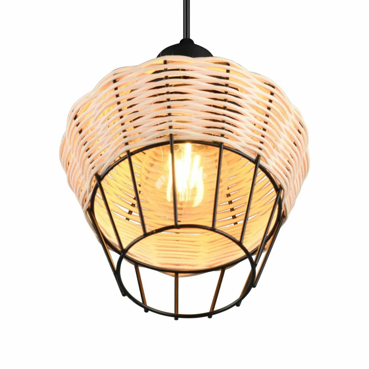 suspension_borka___lampe___cm_nature_6.webp Outlet Reality Leuchten Suspension Borka, à 1 lampe, Ø 17,5 cm, Nature