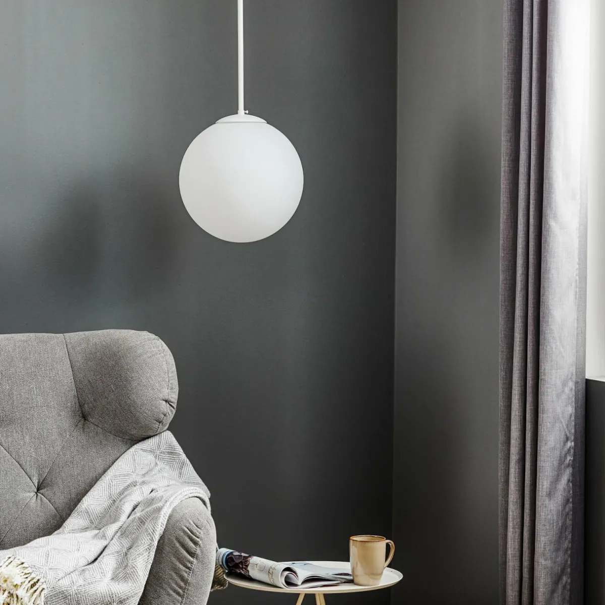 suspension_bosso___lampe_blanche_cm_0.webp Discount ALDEX Suspension Bosso à 1 lampe, blanche, 30 cm