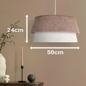 Store Euluna Suspension Boucle, Ø 50 cm, cappuccino/écru